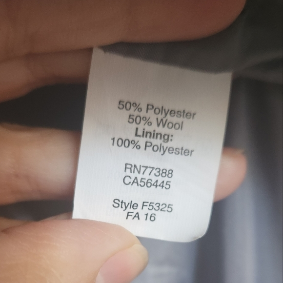 J. Crew Gray Wool Cocoon Coat, size 4 - Picture 10 of 11